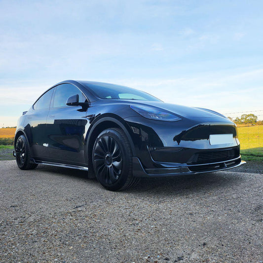 V Style Carbon Fibre Side Skirt for Tesla Model Y 19-23-Carbon Factory