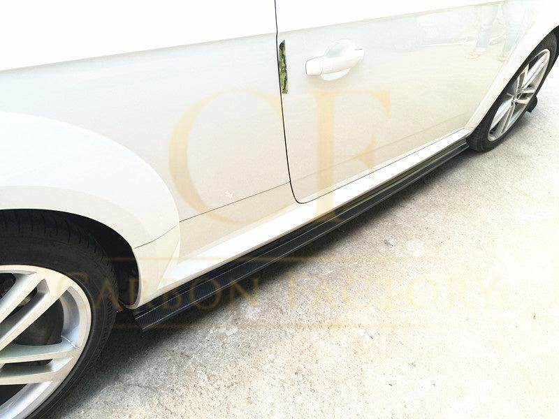 V Style Carbon Fibre Side Skirts for Audi 8S TT MK3 15-18-Carbon Factory