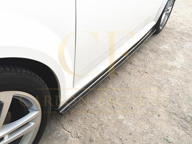 V Style Carbon Fibre Side Skirts for Audi 8S TT MK3 15-18-Carbon Factory