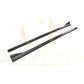 V Style Carbon Fibre Side Skirts for Audi A3 Hatchback S Line 13-15-Carbon Factory
