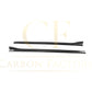 V Style Carbon Fibre Side Skirts for Audi A3 Hatchback S Line 13-15-Carbon Factory