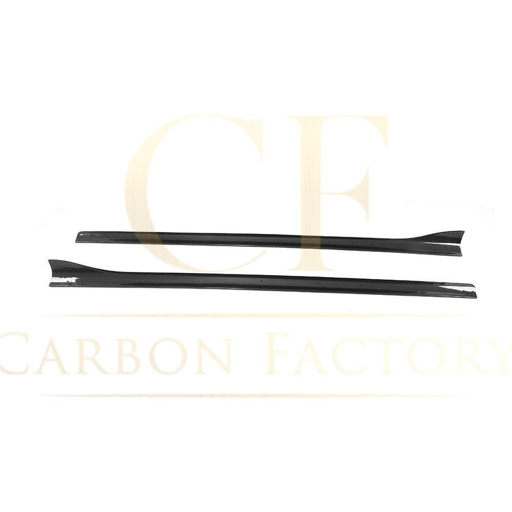 V Style Carbon Fibre Side Skirts for Audi A3 Hatchback S Line 13-15-Carbon Factory