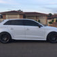 V Style Carbon Fibre Side Skirts for Audi A3 Hatchback S Line 13-15-Carbon Factory