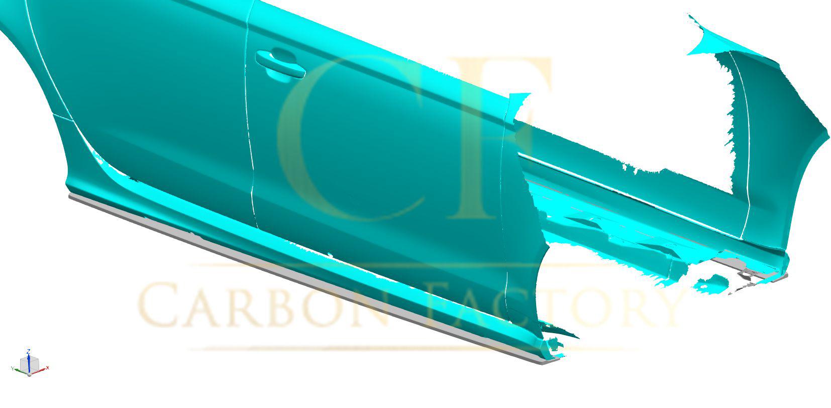 V Style Carbon Fibre Side Skirts for Audi C7 RS6 13-18-Carbon Factory