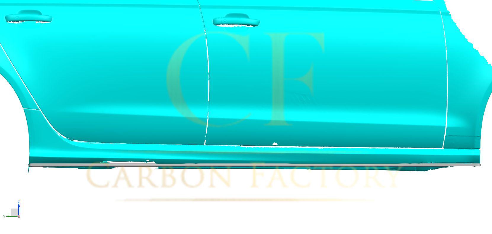 V Style Carbon Fibre Side Skirts for Audi C7 RS6 13-18-Carbon Factory