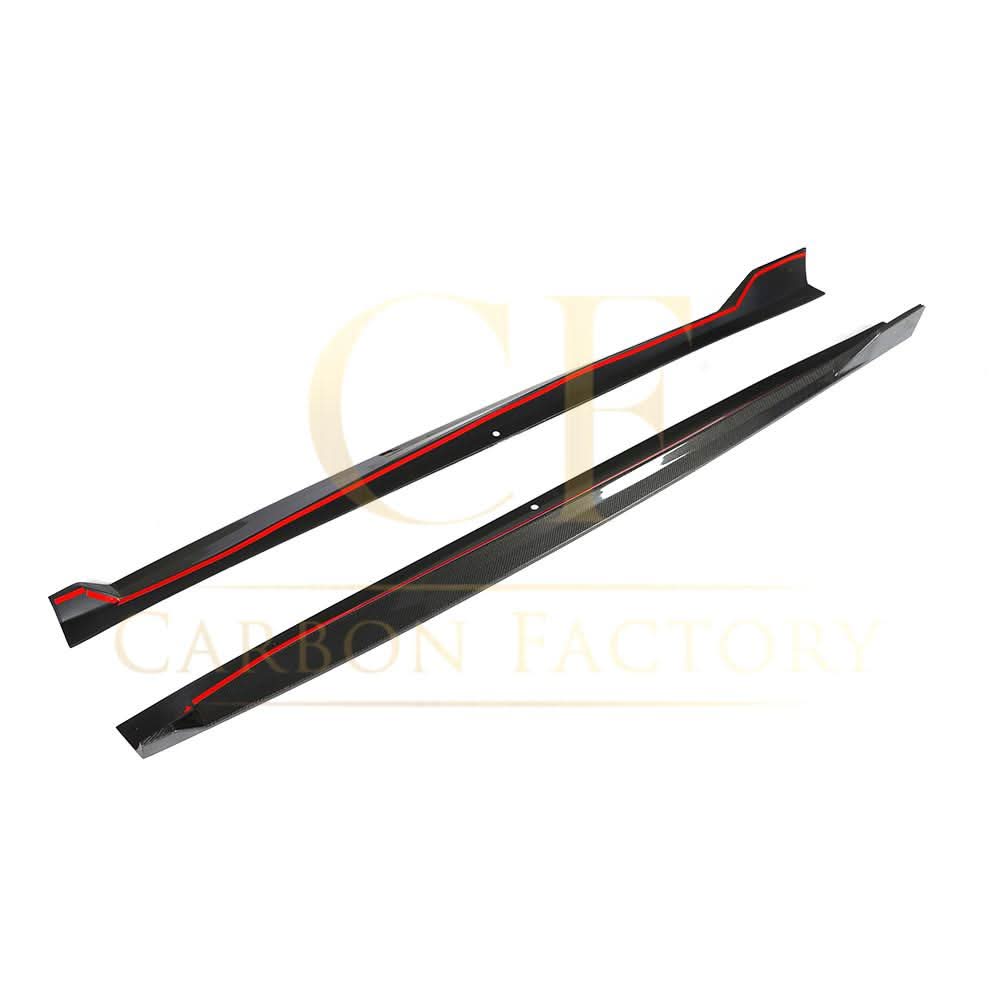 V Style Carbon Fibre Side Skirts for BMW G05 X5 F95 X5M 18-22 - Carbon Factory