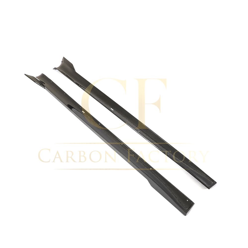 V Style Carbon Fibre Side Skirts for Tesla Model S Facelift 21-Present-Carbon Factory