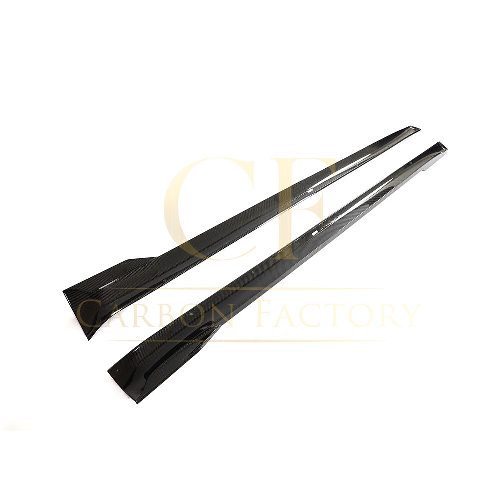 V Style Carbon Fibre Side Skirts for Tesla Model S Facelift 21-Present-Carbon Factory