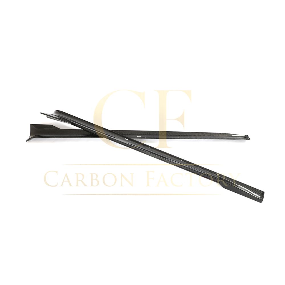 V Style Carbon Fibre Side Skirts for Tesla Model S Facelift 21-Present-Carbon Factory