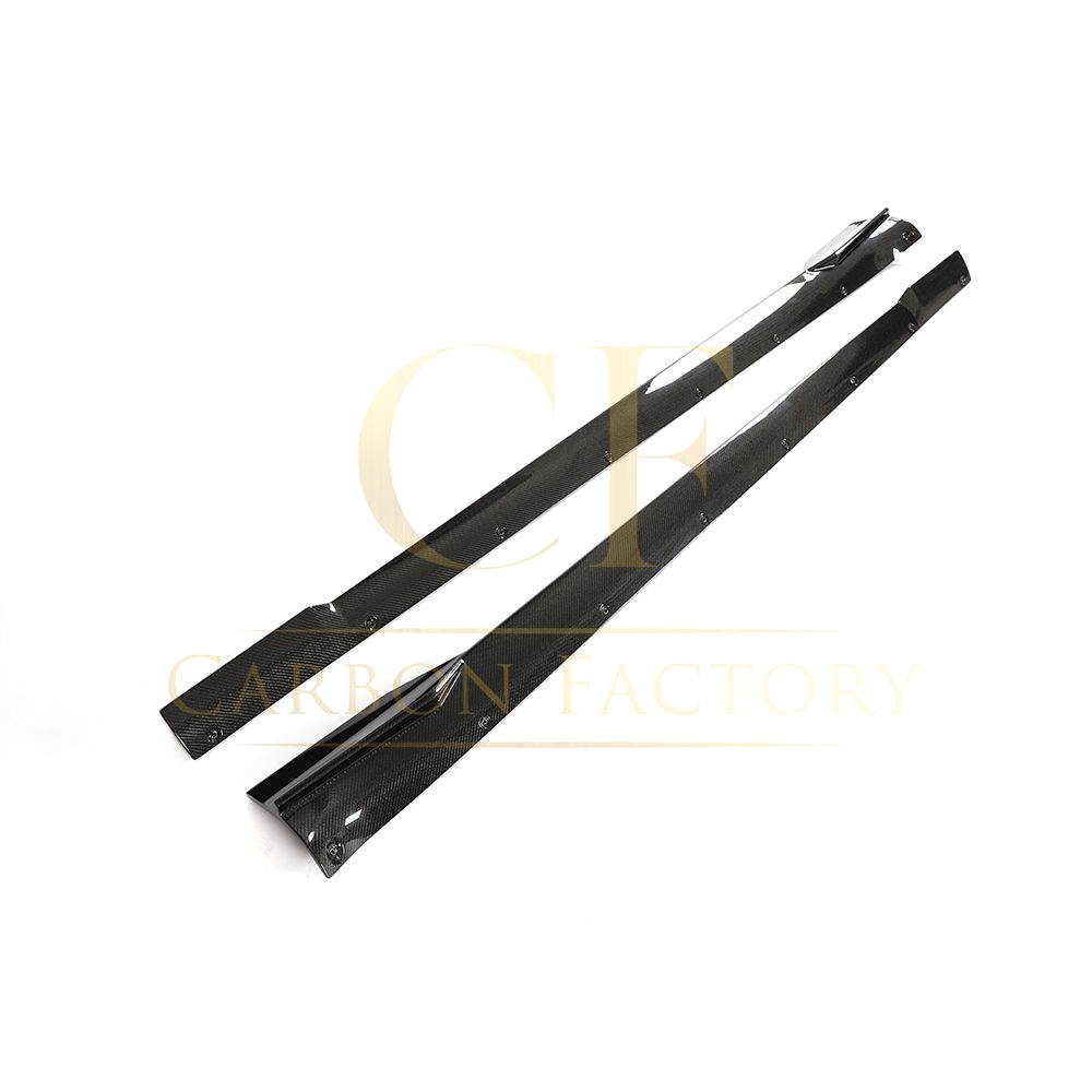 V Style Carbon Fibre Side Skirts for Tesla Model S Facelift 21-Present-Carbon Factory