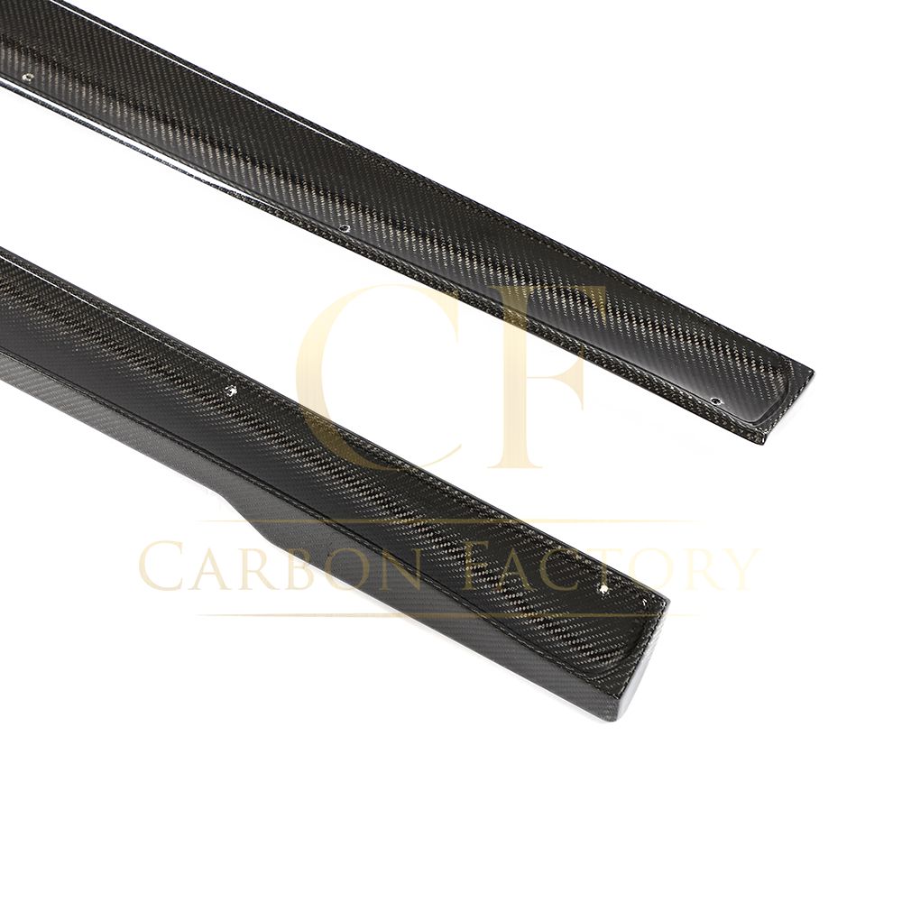 V Style Carbon Fibre Side Skirts for Tesla Model S Facelift 21-Present-Carbon Factory