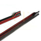 V Style Carbon Fibre Side Skirts for VW Polo MK5 Non GTI 11-16-Carbon Factory