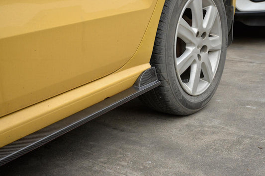V Style Carbon Fibre Side Skirts for VW Polo MK5 Non GTI 11-16-Carbon Factory