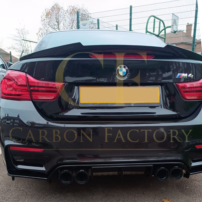 V Style Gloss Black Boot Spoiler for BMW 4 Series F33 Convertible inc F83 M4 14-20-Carbon Factory