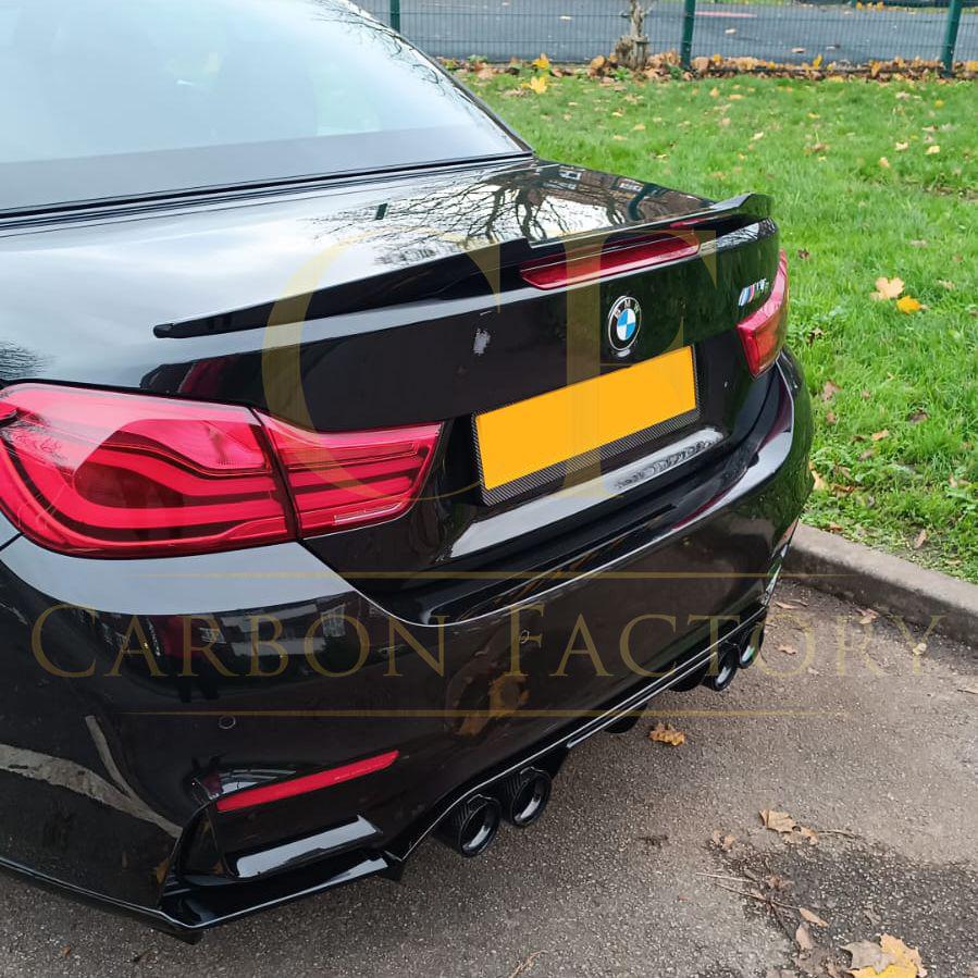 V Style Gloss Black Boot Spoiler for BMW 4 Series F33 Convertible inc F83 M4 14-20-Carbon Factory