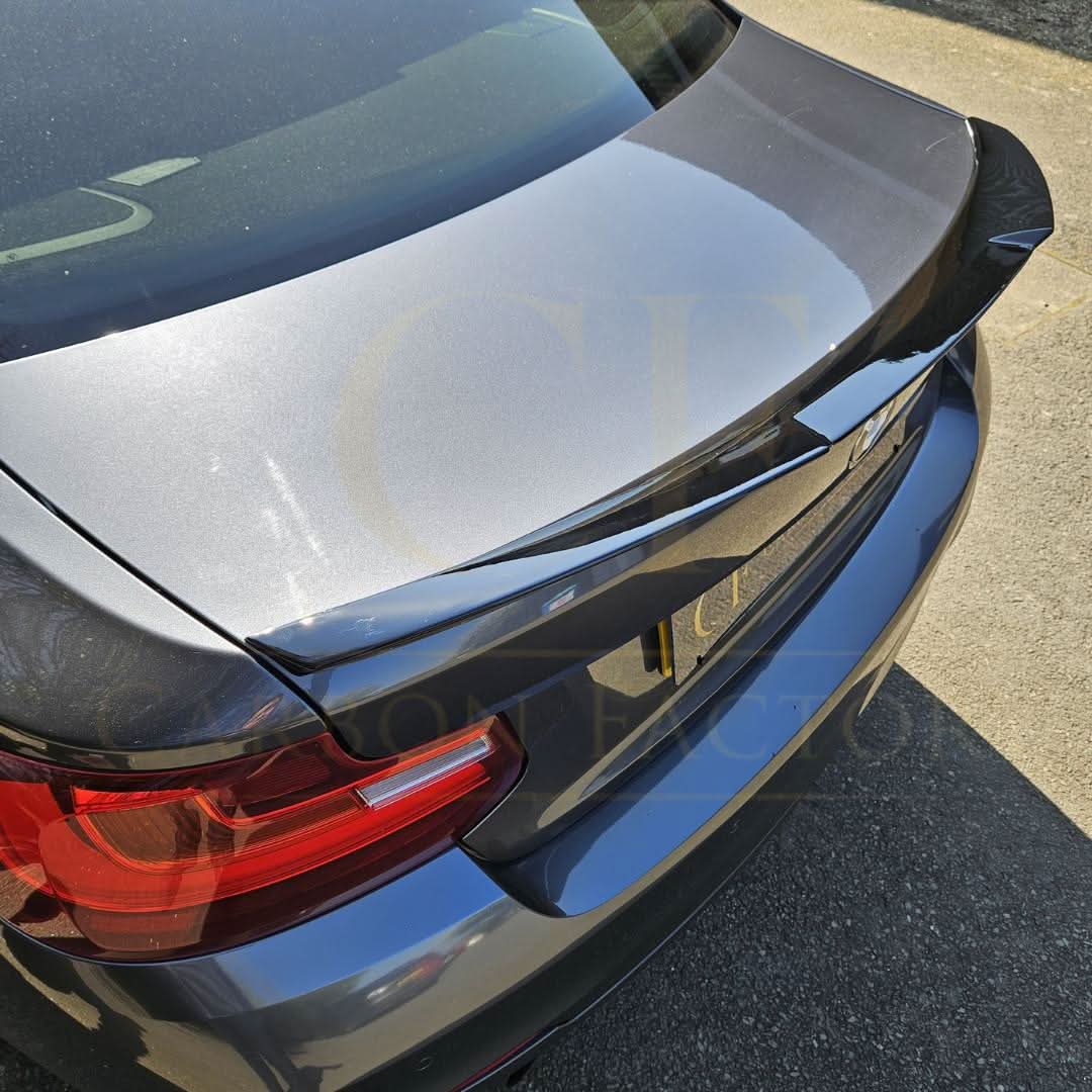 V Style Gloss Black Boot Spoiler for BMW F22 2 Series F87 M2 14-20 - Carbon Factory