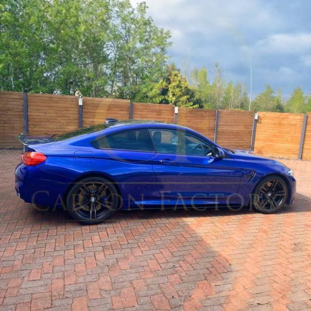 V Style Gloss Black Boot Spoiler for BMW F82 M4 Coupe 14-20-Carbon Factory