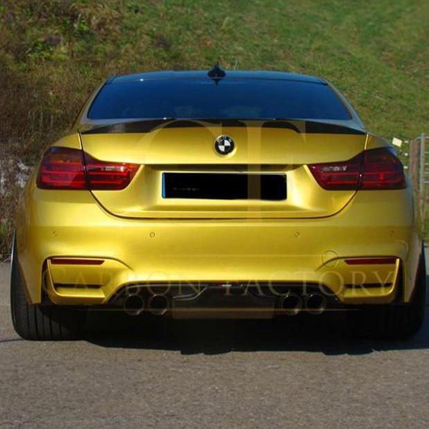 V Style Gloss Black Boot Spoiler for BMW F82 M4 Coupe 14-20-Carbon Factory