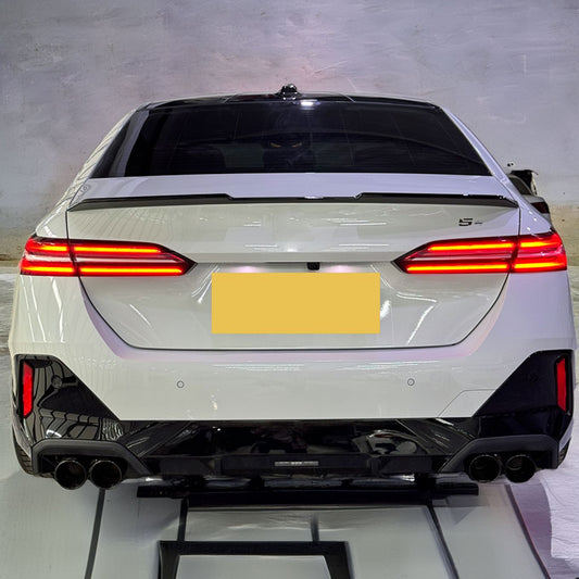 V Style Gloss Black Boot Spoiler for BMW G60 5 Series G90 M5 24-Present-Carbon Factory