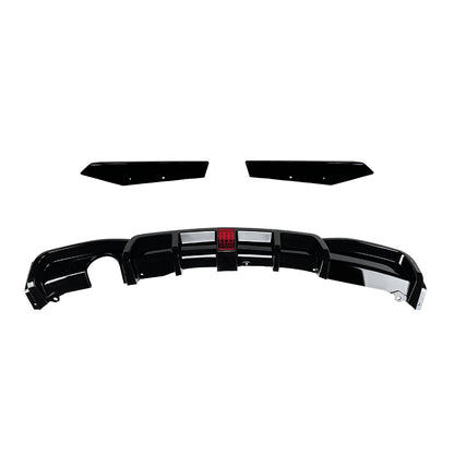V Style Gloss Black Diffuser for BMW F30 F31 3 Series 12-19-Carbon Factory
