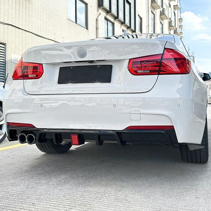 V Style Gloss Black Diffuser for BMW F30 F31 3 Series 12-19-Carbon Factory