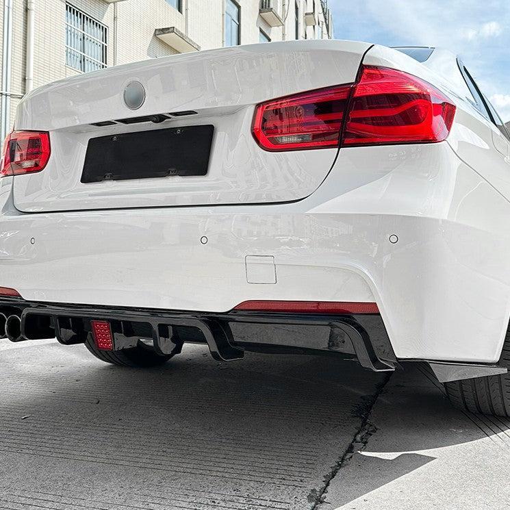 V Style Gloss Black Diffuser for BMW F30 F31 3 Series 12-19-Carbon Factory