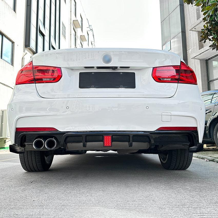 V Style Gloss Black Diffuser for BMW F30 F31 3 Series 12-19-Carbon Factory