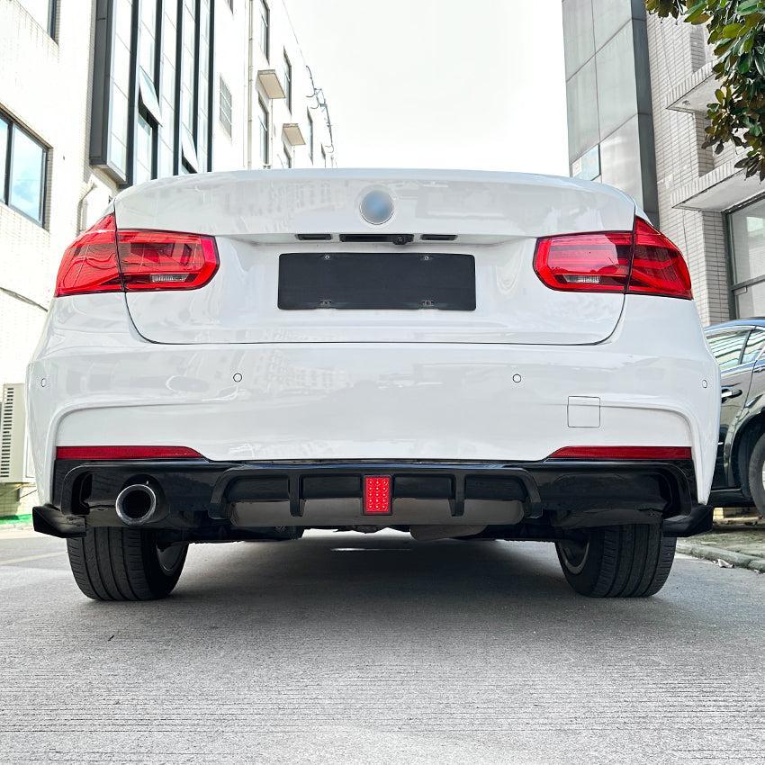 V Style Gloss Black Diffuser for BMW F30 F31 3 Series 12-19-Carbon Factory