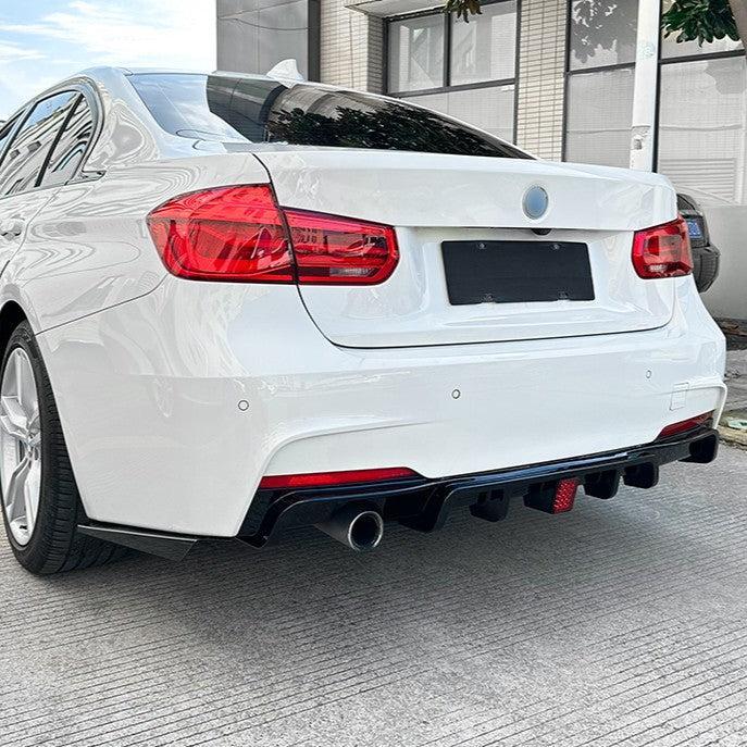 V Style Gloss Black Diffuser for BMW F30 F31 3 Series 12-19-Carbon Factory