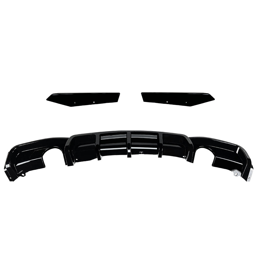 V Style Gloss Black Diffuser for BMW F30 F31 3 Series 12-19-Carbon Factory