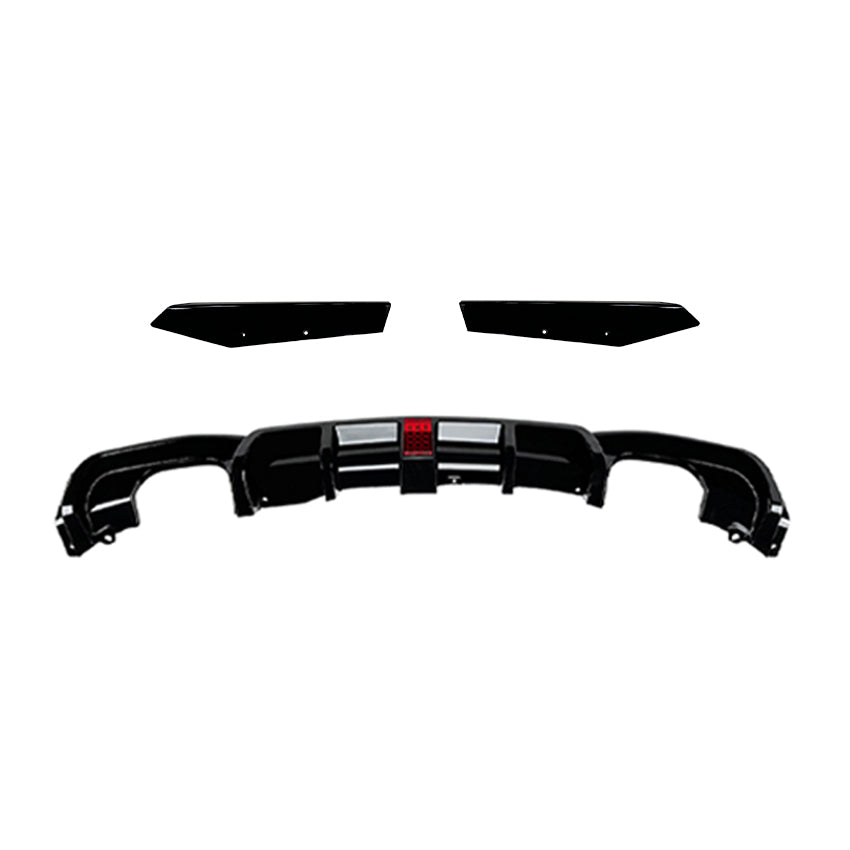 V Style Gloss Black Diffuser for BMW F30 F31 3 Series 12-19-Carbon Factory