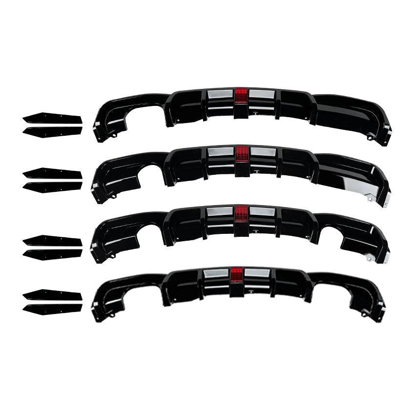 V Style Gloss Black Diffuser for BMW F30 F31 3 Series 12-19-Carbon Factory