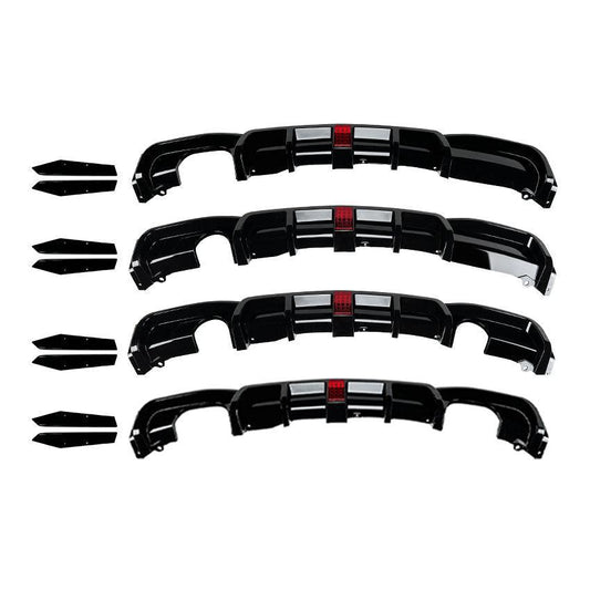 V Style Gloss Black Diffuser for BMW F30 F31 3 Series 12-19-Carbon Factory