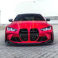 V Style Gloss Black Front Splitter 3 Pieces for BMW G80 M3 G82 G83 M4 21-Present-Carbon Factory