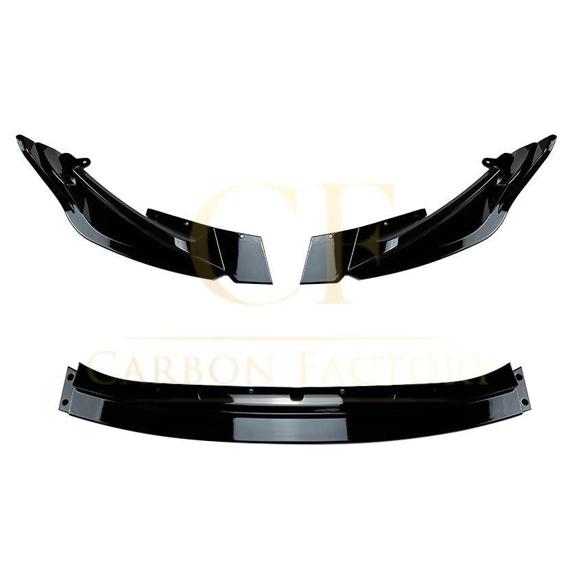 V Style Gloss Black Front Splitter 3 Pieces for BMW G80 M3 G82 G83 M4 21-Present-Carbon Factory