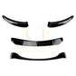 V Style Gloss Black Front Splitter for BMW 1 Series E82 E88 2007-2013-Carbon Factory