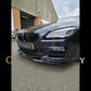 V Style Gloss Black Front Splitter for BMW 6 Series F06 F12 F13 M Sport 11-18-Carbon Factory