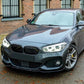 V Style Gloss Black Front Splitter for BMW F20 F21 1 Series LCI M Sport 15-19-Carbon Factory