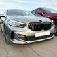 V Style Gloss Black Front Splitter for BMW F40 1 Series 19-24-Carbon Factory