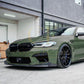 V Style Gloss Black Front Splitter for BMW F90 M5 21-24-Carbon Factory