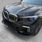 V Style Gloss Black Front Splitter for BMW G05 X5 Pre-LCI 19-22-Carbon Factory