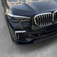 V Style Gloss Black Front Splitter for BMW G05 X5 Pre-LCI 19-22-Carbon Factory