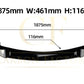 V Style Gloss Black Front Splitter for BMW G05 X5 Pre-LCI 19-22-Carbon Factory