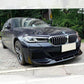 V Style Gloss Black Front Splitter for BMW G30 G31 5 Series LCI 21-24-Carbon Factory