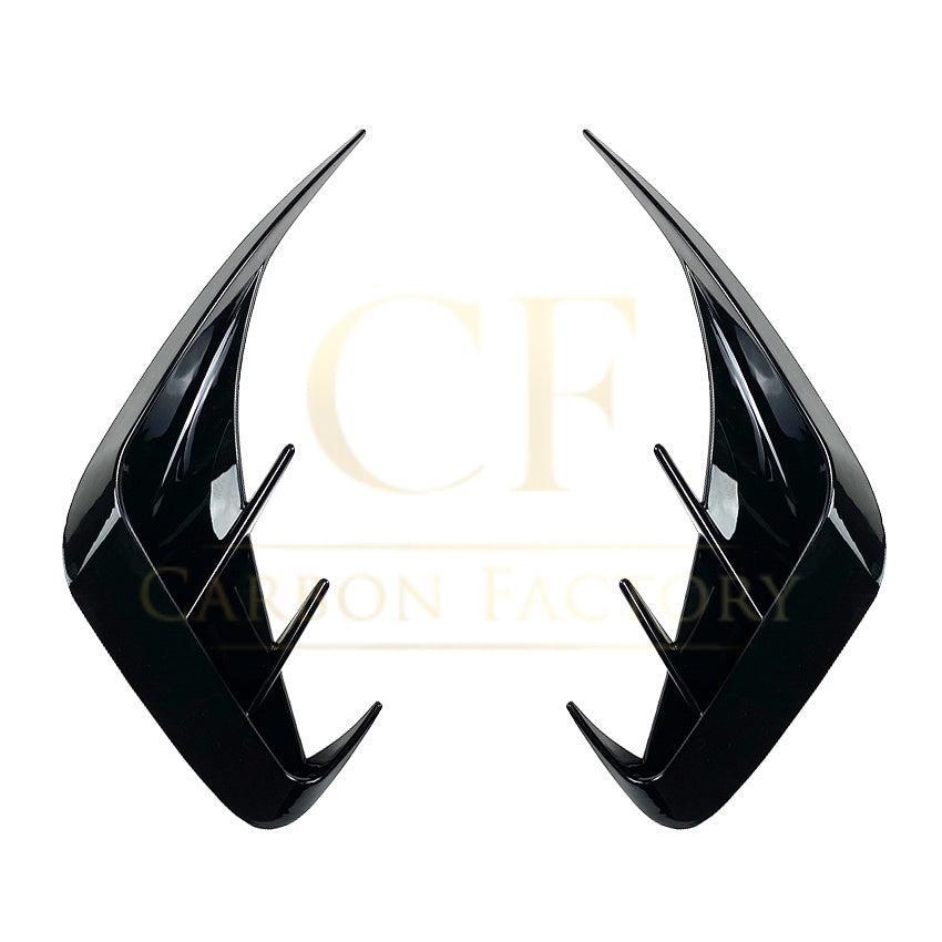 V Style Gloss Black Rear Bumper Trims for BMW 3 Series G20 G21 Pre-LCI 19-22-Carbon Factory