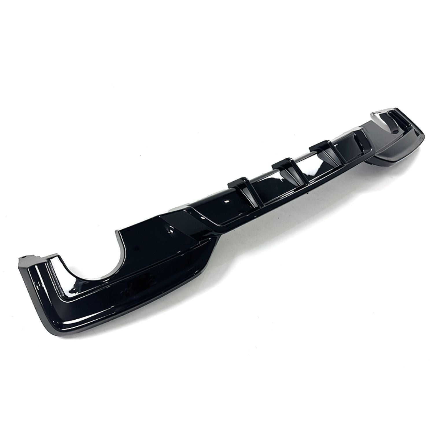 V Style Gloss Black Rear Diffuser Dual Exhaust for BMW 6 Series F06 F12 F13 M Sport 12-17-Carbon Factory