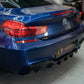 V Style Gloss Black Rear Diffuser Dual Exhaust for BMW 6 Series F06 F12 F13 M Sport 12-17-Carbon Factory