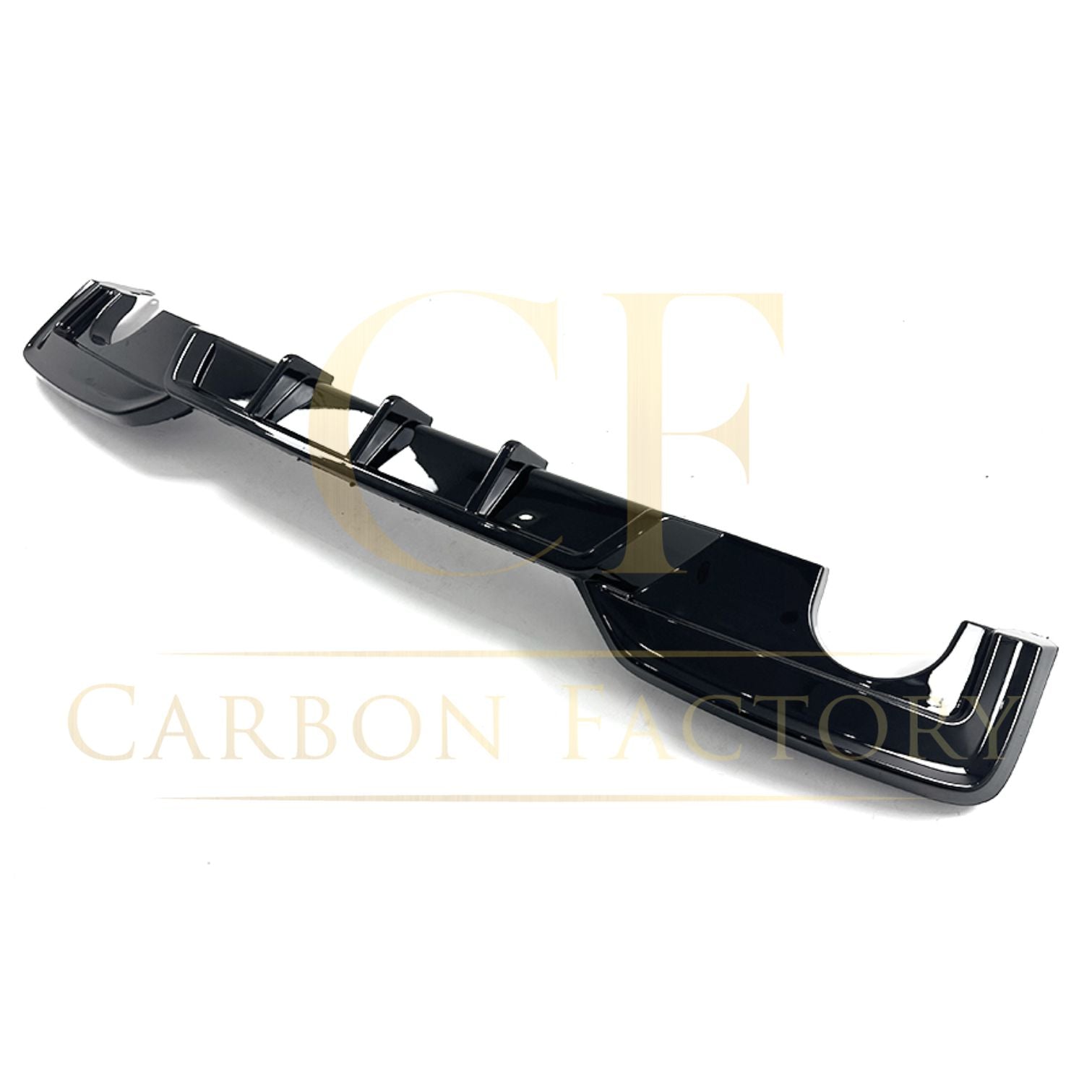 V Style Gloss Black Rear Diffuser Dual Exhaust for BMW 6 Series F06 F12 F13 M Sport 12-17-Carbon Factory