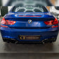V Style Gloss Black Rear Diffuser Dual Exhaust for BMW 6 Series F06 F12 F13 M Sport 12-17-Carbon Factory