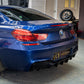 V Style Gloss Black Rear Diffuser Dual Exhaust for BMW 6 Series F06 F12 F13 M Sport 12-17-Carbon Factory